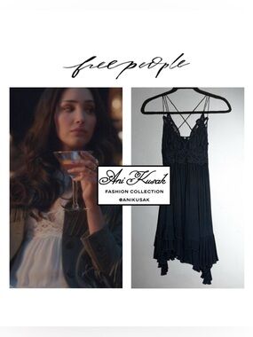 Free People Adella Slip Dress ASO Luna La In The Gossip Girl Reboot